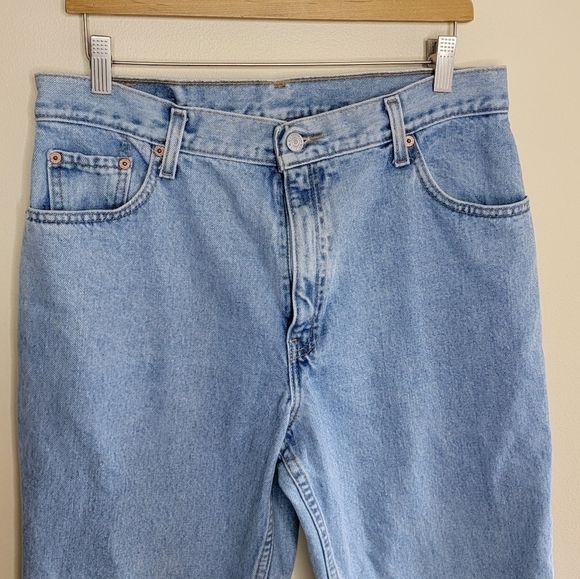 90s Vintage Levi's | 550 Relaxed Fit Tapered Leg Long Length Mom Jeans Size 15 - Picture 6 of 7